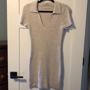 Abercrombie & Fitch Polo Elevated Knit Mini Dress